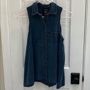 Denim Shirt Tank